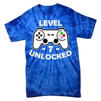 Level Seven Unlocked 7th Birthday Tie-Dye T-Shirt