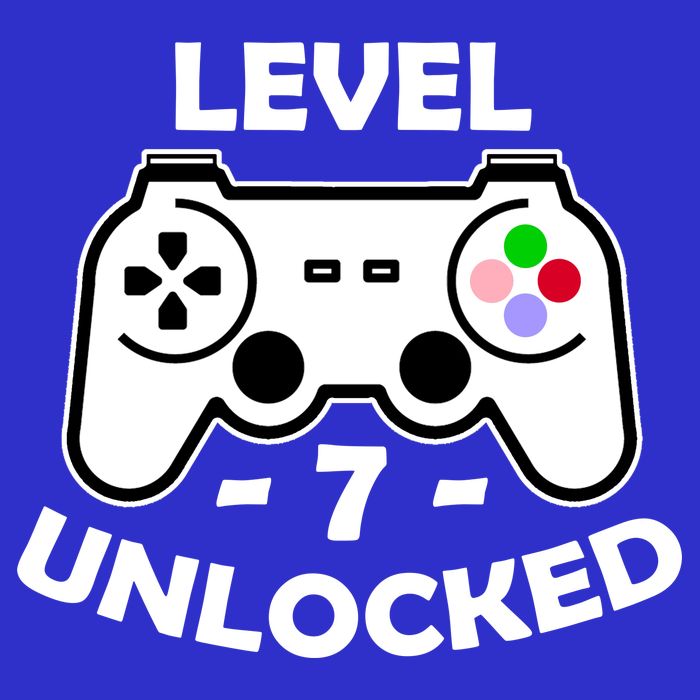 Level Seven Unlocked 7th Birthday Toddler Hoodie