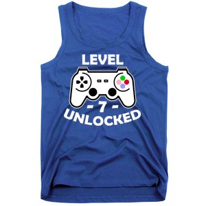 Level Seven Unlocked 7th Birthday Tank Top