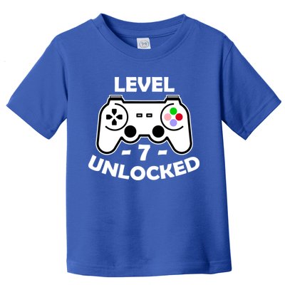 Level Seven Unlocked 7th Birthday Toddler T-Shirt