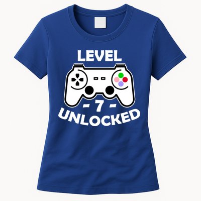 Level Seven Unlocked 7th Birthday Womens T-Shirt