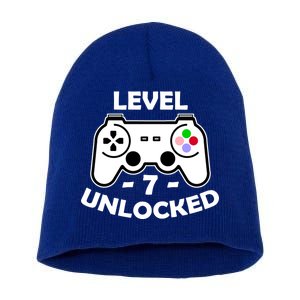 Level Seven Unlocked 7th Birthday Short Acrylic Beanie