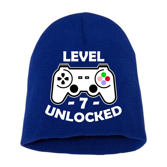 Level Seven Unlocked 7th Birthday Short Acrylic Beanie