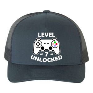 Level Seven Unlocked 7th Birthday Yupoong Adult 5-Panel Trucker Hat