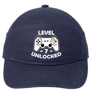 Level Seven Unlocked 7th Birthday 7-Panel Snapback Hat