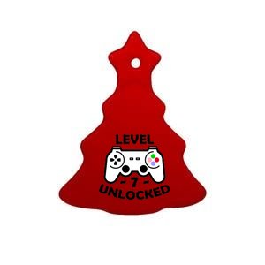 Level Seven Unlocked 7th Birthday Ceramic Tree Ornament