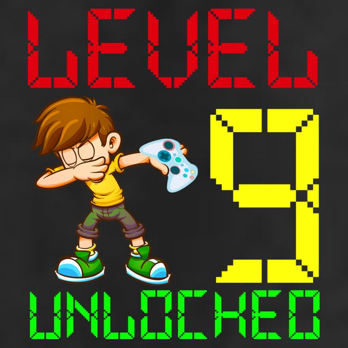 Level Up Age 9 Unlocked Cool Comfort Performance Bucket Hat