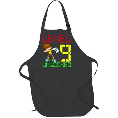 Level Up Age 9 Unlocked Full-Length Apron With Pockets