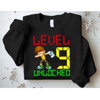 Level Up Age 9 Unlocked Sweatshirt