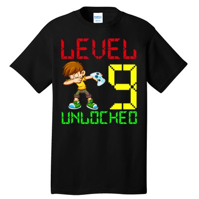 Level Up Age 9 Unlocked Tall T-Shirt