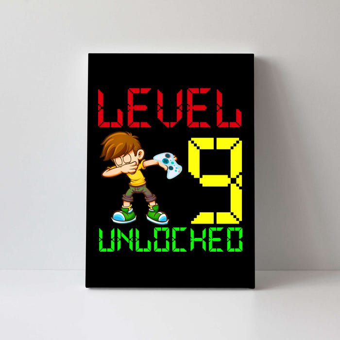 Level Up Age 9 Unlocked Canvas