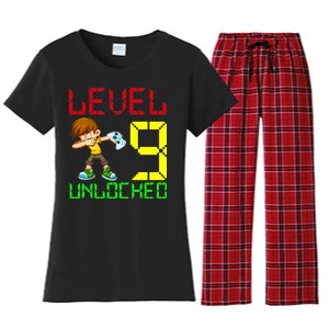 Level Up Age 9 Unlocked Women's Flannel Pajama Set