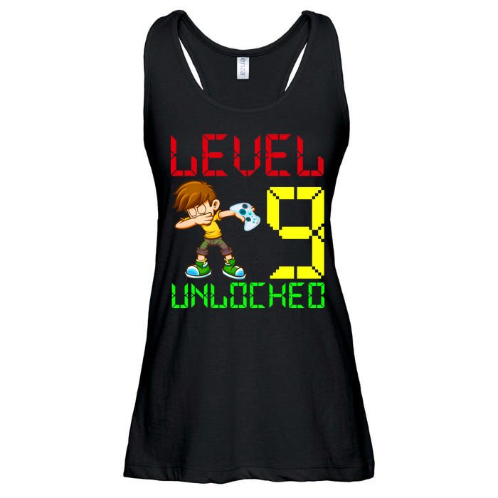 Level Up Age 9 Unlocked Ladies Essential Flowy Tank