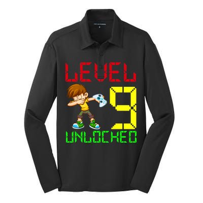 Level Up Age 9 Unlocked Silk Touch Performance Long Sleeve Polo