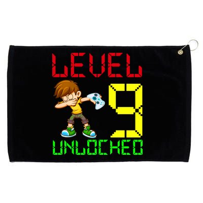 Level Up Age 9 Unlocked Grommeted Golf Towel