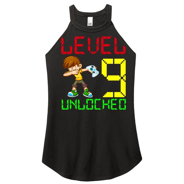 Level Up Age 9 Unlocked Women's Perfect Tri Rocker Tank