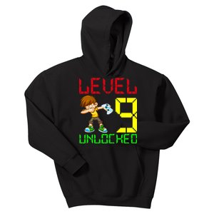 Level Up Age 9 Unlocked Kids Hoodie