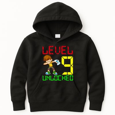 Level Up Age 9 Unlocked Kids Hoodie