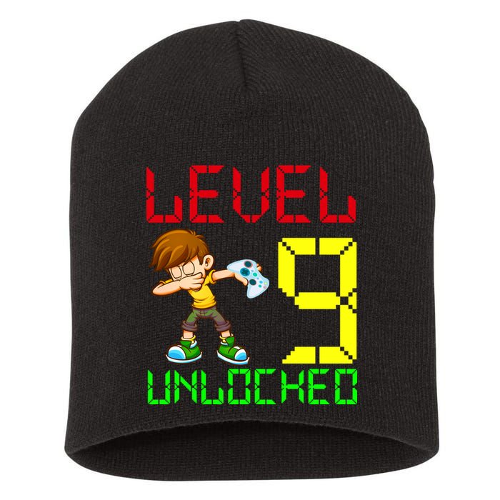 Level Up Age 9 Unlocked Short Acrylic Beanie