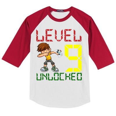 Level Up Age 9 Unlocked Kids Colorblock Raglan Jersey