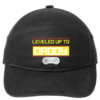 Leveled Up To Daddy Gamer 7-Panel Snapback Hat