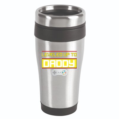 Leveled Up To Daddy Gamer 16oz Travel Tumbler