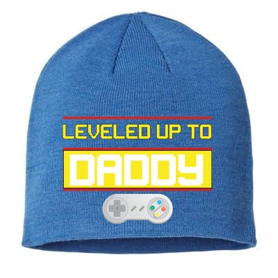 Leveled Up To Daddy Gamer Sustainable Beanie