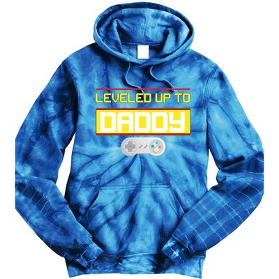 Leveled Up To Daddy Gamer Tie Dye Hoodie