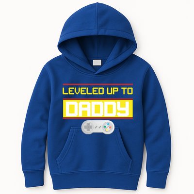 Leveled Up To Daddy Gamer Kids Hoodie