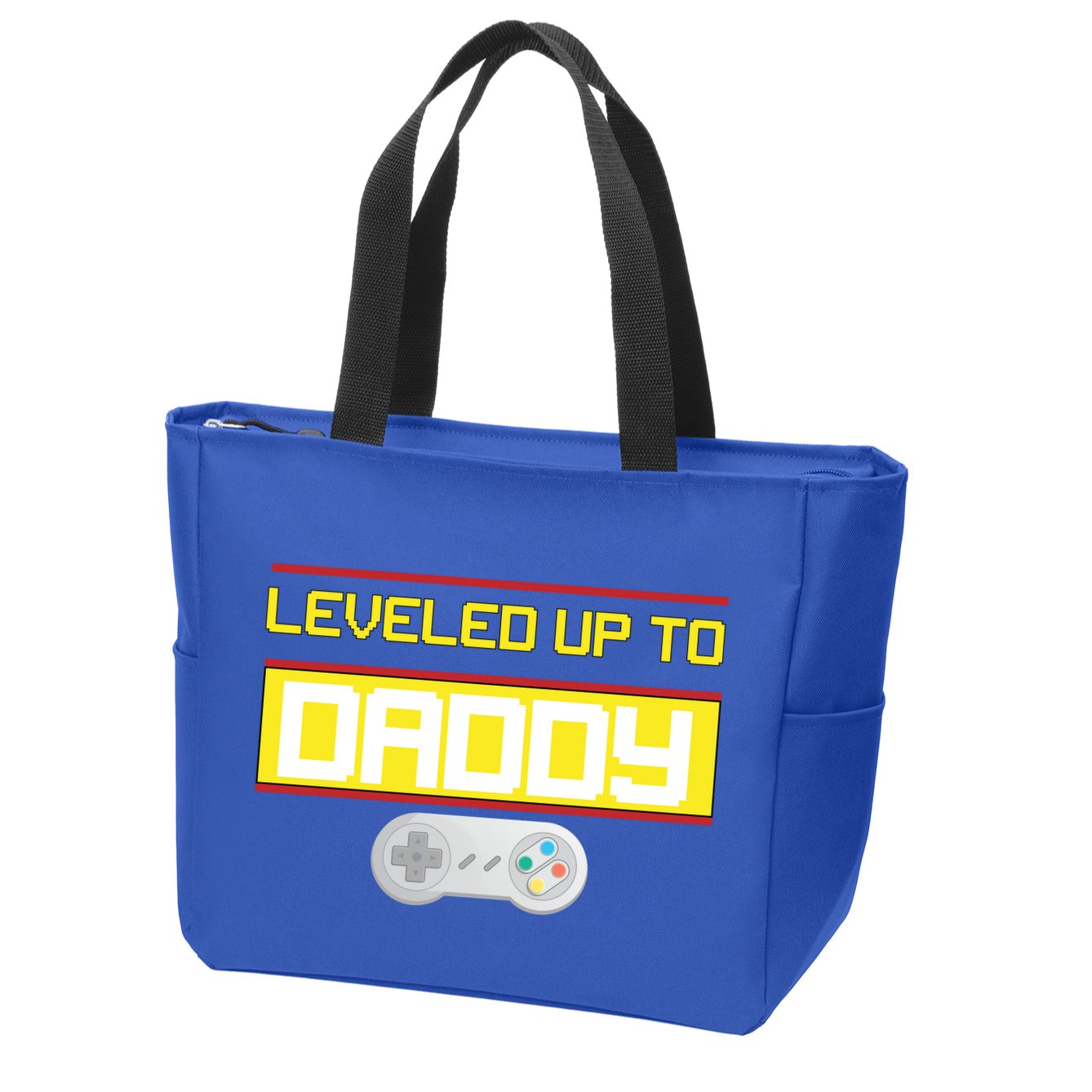 Leveled Up To Daddy Gamer Zip Tote Bag