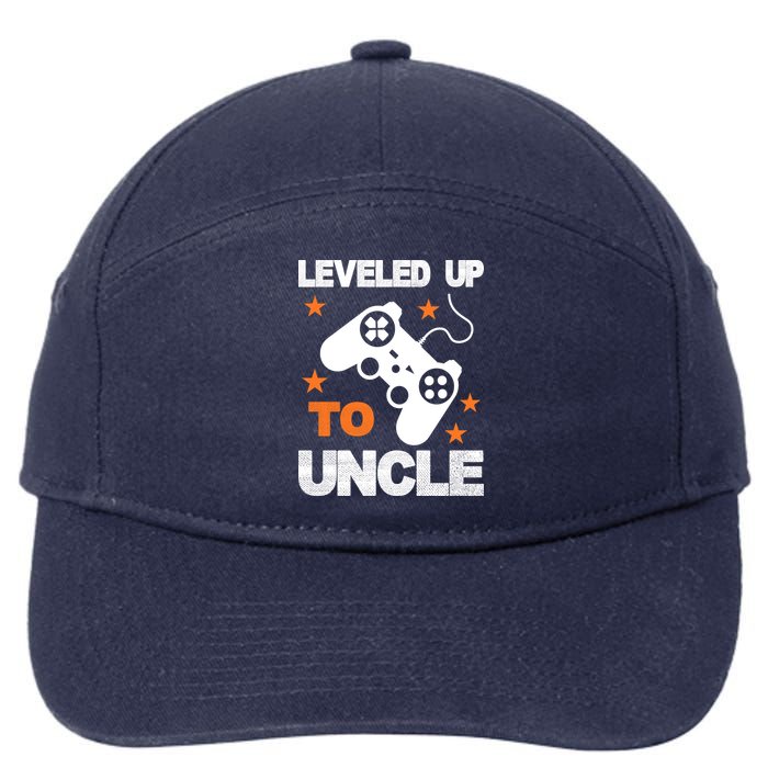 Leveled Up To Uncle 7-Panel Snapback Hat