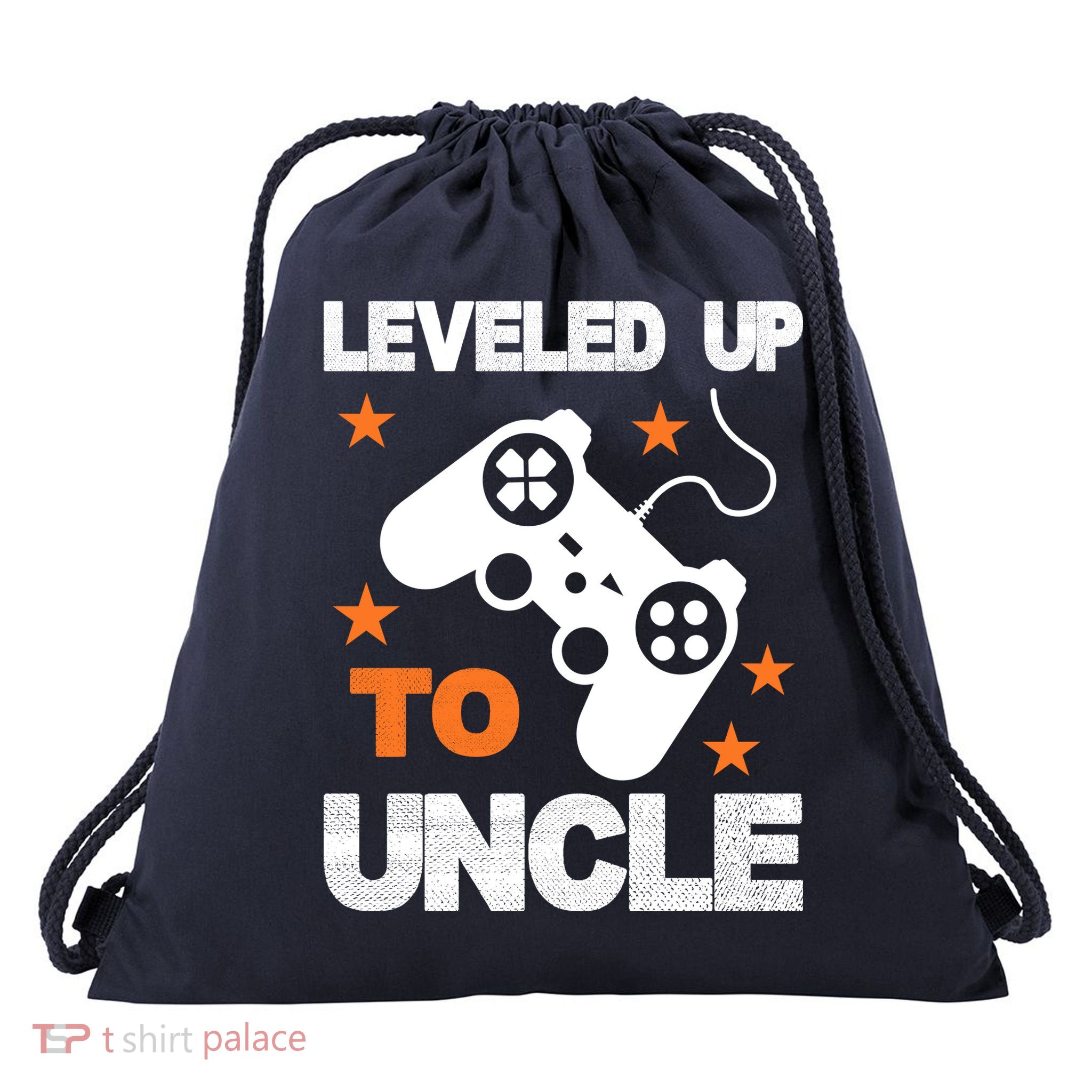 Leveled Up To Uncle Drawstring Bag