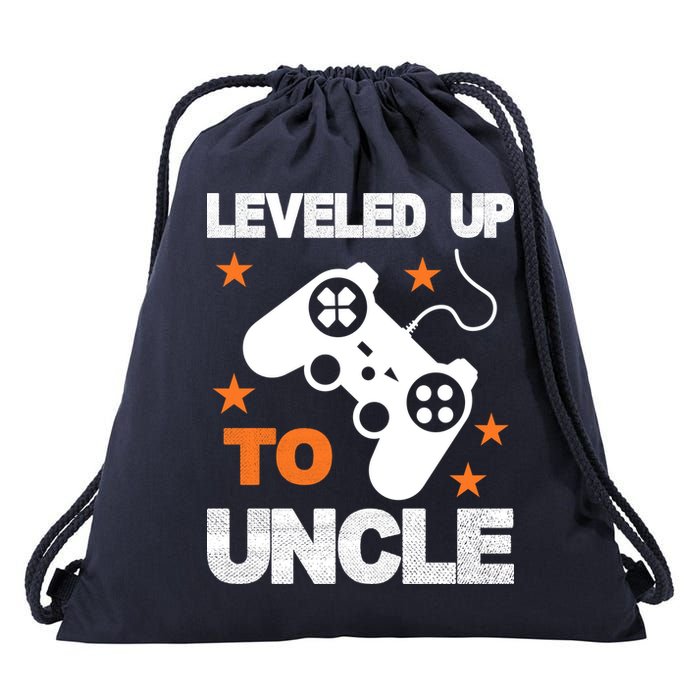 Leveled Up To Uncle Drawstring Bag