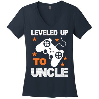 Leveled Up To Uncle Women's V-Neck T-Shirt