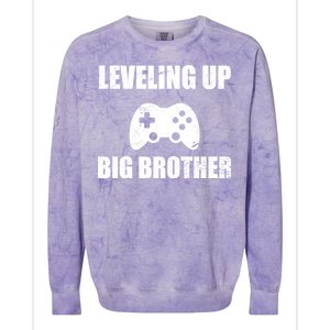 Leveling Up Big Brother Colorblast Crewneck Sweatshirt