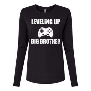 Leveling Up Big Brother Womens Cotton Relaxed Long Sleeve T-Shirt