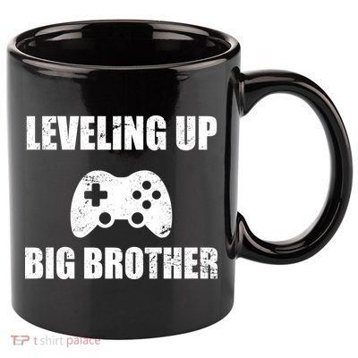 Leveling Up Big Brother 11oz C Handle Ceramic Mug