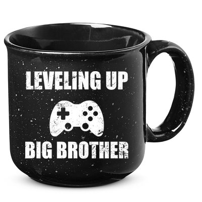 Leveling Up Big Brother 15oz Campfire Ceramic Mug
