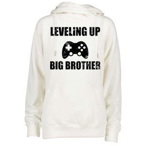 Leveling Up Big Brother Womens Funnel Neck Pullover Hood