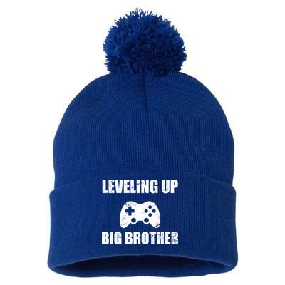 Leveling Up Big Brother Pom Pom 12in Knit Beanie