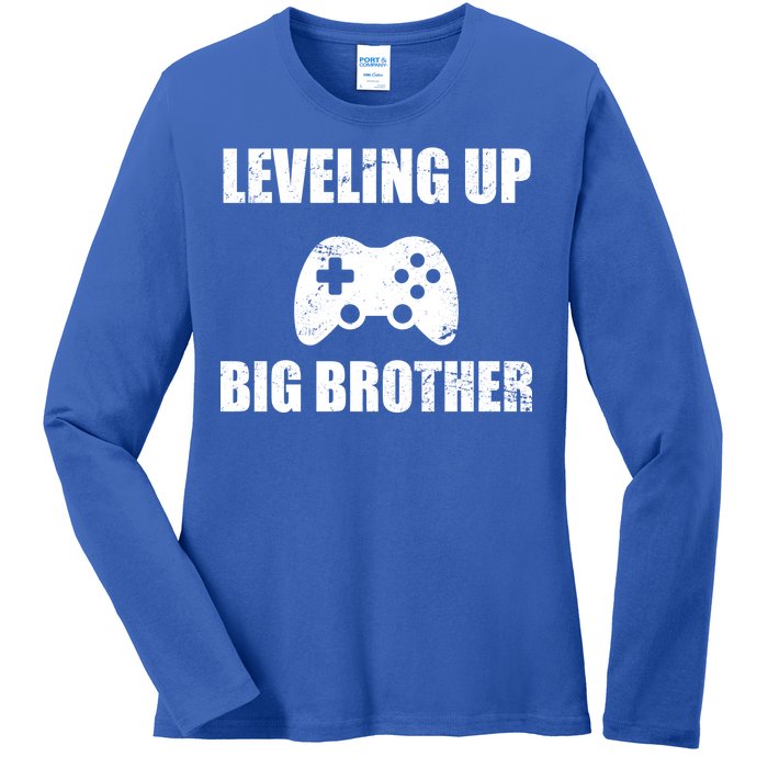 Leveling Up Big Brother Ladies Long Sleeve Shirt