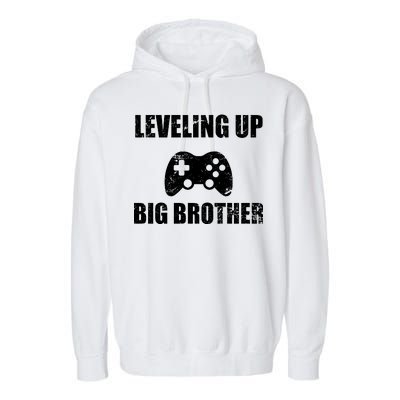 Leveling Up Big Brother Garment-Dyed Fleece Hoodie