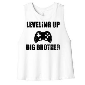 Leveling Up Big Brother Women's Racerback Cropped Tank