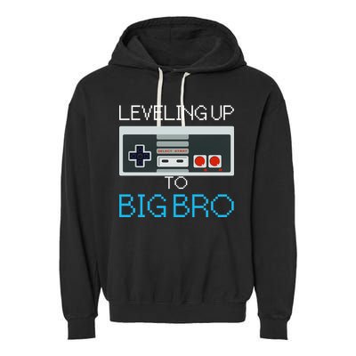 Leveling Up To Big Bro Garment-Dyed Fleece Hoodie