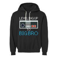 Leveling Up To Big Bro Garment-Dyed Fleece Hoodie