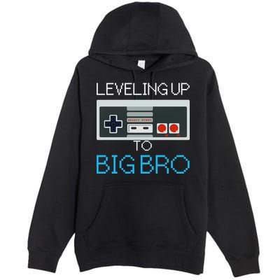 Leveling Up To Big Bro Premium Pullover Hoodie