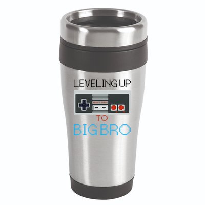 Leveling Up To Big Bro 16oz Travel Tumbler