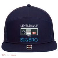 Leveling Up To Big Bro 7 Panel Mesh Trucker Snapback Hat