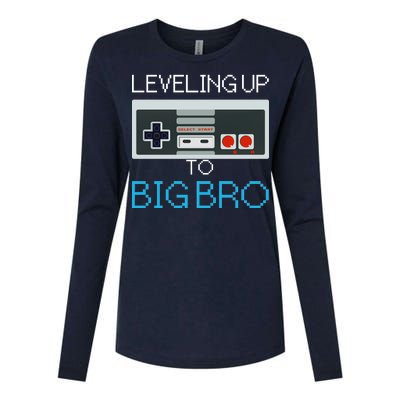 Leveling Up To Big Bro Womens Cotton Relaxed Long Sleeve T-Shirt