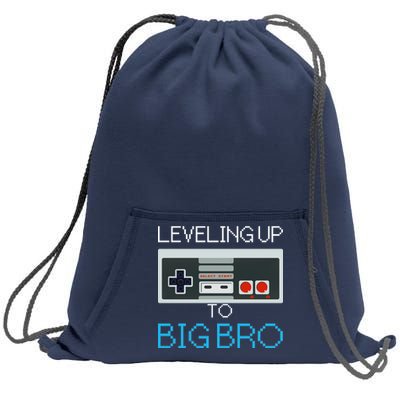 Leveling Up To Big Bro Sweatshirt Cinch Pack Bag